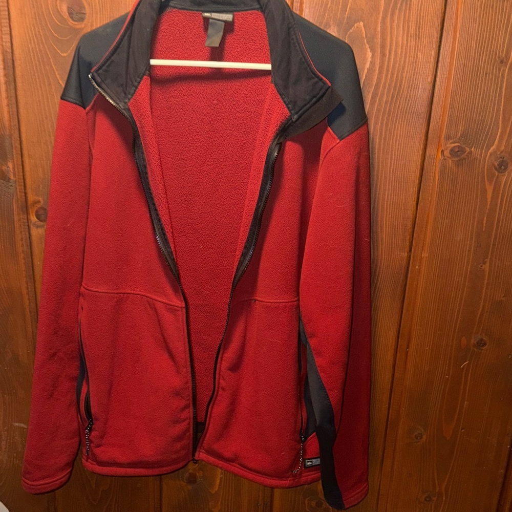 REI Red and Black Fleece Jacket